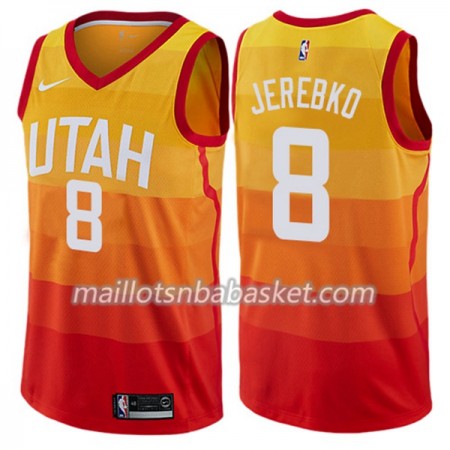 Maillot Homme Utah Jazz Jonas Jerebko 8 Nike City Edition Swingman
